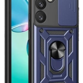 Samsung Galaxy S25 Kılıf Pars Lens Yüzüklü Silikon - Lacivert-(5796)