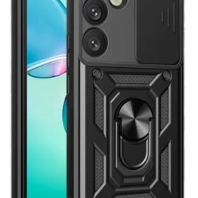Samsung Galaxy S25 Plus Kılıf Pars Lens Yüzüklü Silikon - Siyah-(5796)