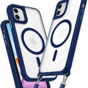 iPhone 11 Kılıf Enka Magsafe Silikon Kılıf - Lacivert-(5796)