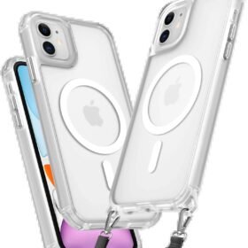 iPhone 11 Kılıf Enka Magsafe Silikon Kılıf - Şeffaf-(5796)
