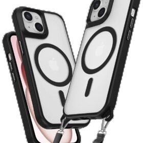 iPhone 14 Kılıf Enka Magsafe Silikon Kılıf - Siyah-(5796)
