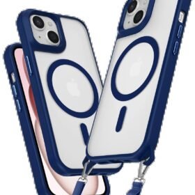 iPhone 15 Plus Kılıf Enka Magsafe Silikon Kılıf - Lacivert-(5796)