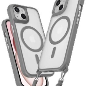 iPhone 15 Plus Kılıf Enka Magsafe Silikon Kılıf - Titan Gri-(5796)