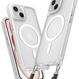 iPhone 15 Plus Kılıf Enka Magsafe Silikon Kılıf - Şeffaf-(5796)