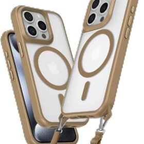 iPhone 15 Pro Max Kılıf Enka Magsafe Silikon Kılıf - Desert-(5796)