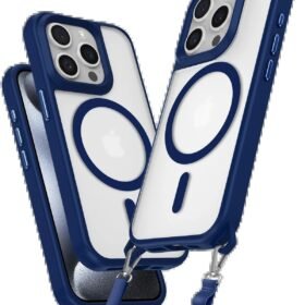 iPhone 15 Pro Max Kılıf Enka Magsafe Silikon Kılıf - Lacivert-(5796)