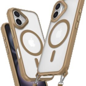 iPhone 16 Plus Kılıf Enka Magsafe Silikon Kılıf - Desert-(5796)