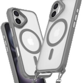 iPhone 16 Plus Kılıf Enka Magsafe Silikon Kılıf - Titan Gri-(5796)