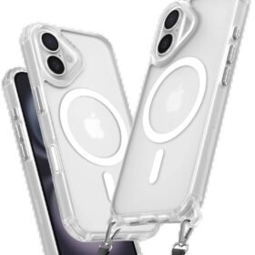 iPhone 16 Plus Kılıf Enka Magsafe Silikon Kılıf - Şeffaf-(5796)