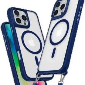 iPhone 16 Pro Kılıf Enka Magsafe Silikon Kılıf - Lacivert-(5796)