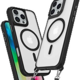 iPhone 16 Pro Max Kılıf Enka Magsafe Silikon Kılıf - Siyah-(5796)