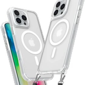 iPhone 16 Pro Max Kılıf Enka Magsafe Silikon Kılıf - Şeffaf-(5796)