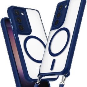 Samsung Galaxy S23 Kılıf Enka Magsafe Silikon Kılıf - Lacivert-(5796)