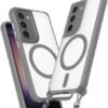 Samsung Galaxy S23 Kılıf Enka Magsafe Silikon Kılıf - Titan Gri-(5796)