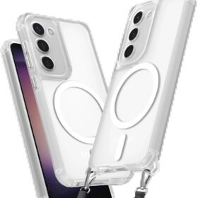 Samsung Galaxy S23 Kılıf Enka Magsafe Silikon Kılıf - Şeffaf-(5796)