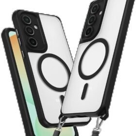 Samsung Galaxy S23 FE Kılıf Enka Magsafe Silikon Kılıf - Siyah-(5796)