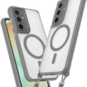 Samsung Galaxy S23 FE Kılıf Enka Magsafe Silikon Kılıf - Titan Gri-(5796)