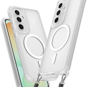 Samsung Galaxy S23 FE Kılıf Enka Magsafe Silikon Kılıf - Şeffaf-(5796)