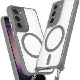 Samsung Galaxy S23 Plus Kılıf Enka Magsafe Silikon Kılıf - Titan Gri-(5796)