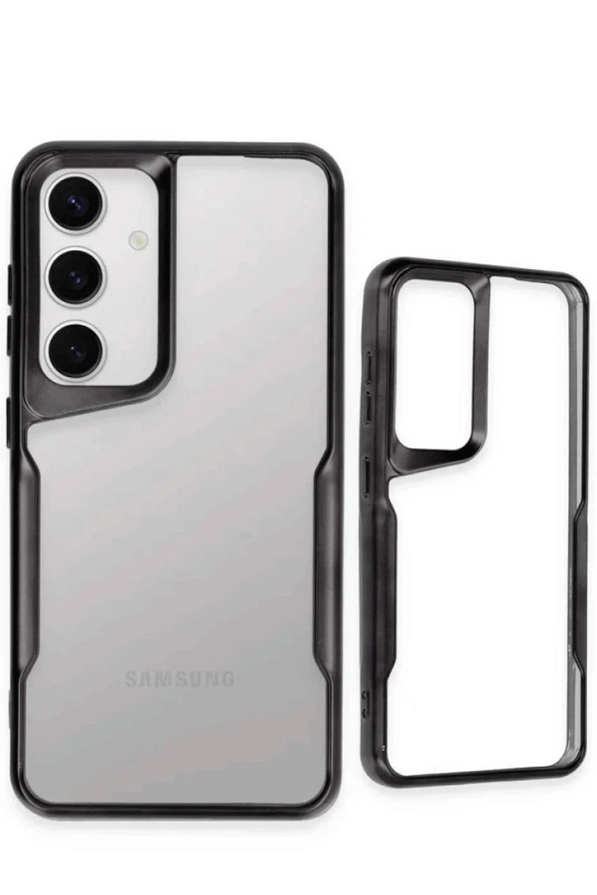 Samsung Galaxy A56 Kılıf Boyi Silikon Kapak - Siyah-(5796) - Görsel 3