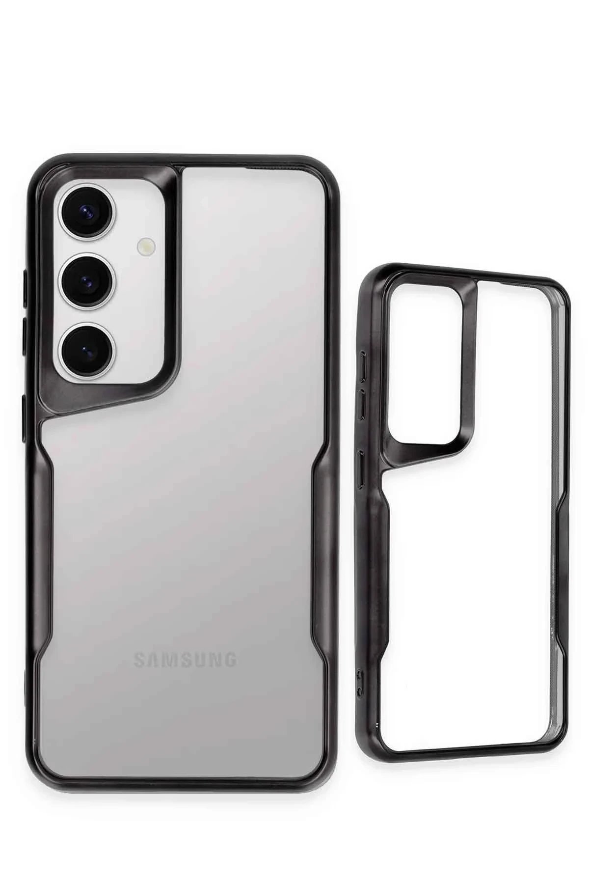 Samsung Galaxy A56 Kılıf Boyi Silikon Kapak - Titan Gri-(5796)