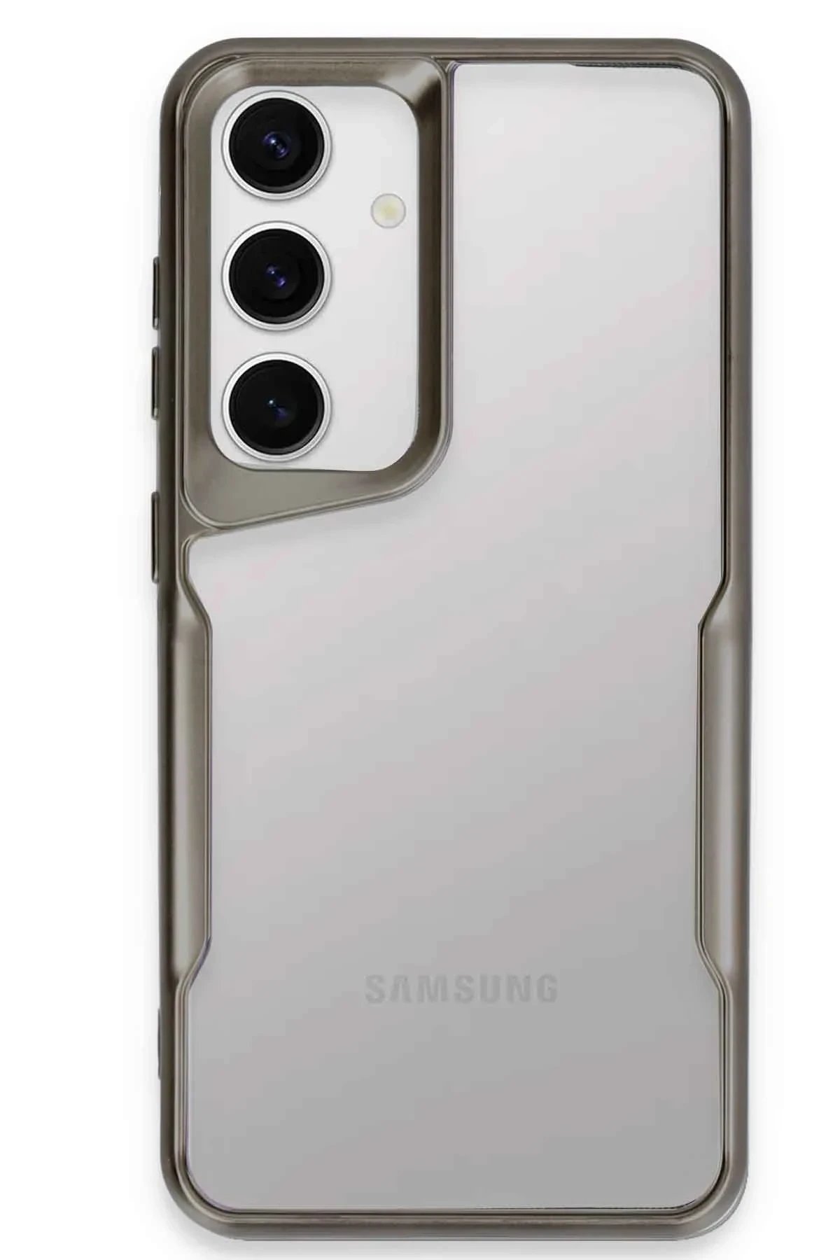 Samsung Galaxy A56 Kılıf Boyi Silikon Kapak - Titan Gri-(5796) - Görsel 3