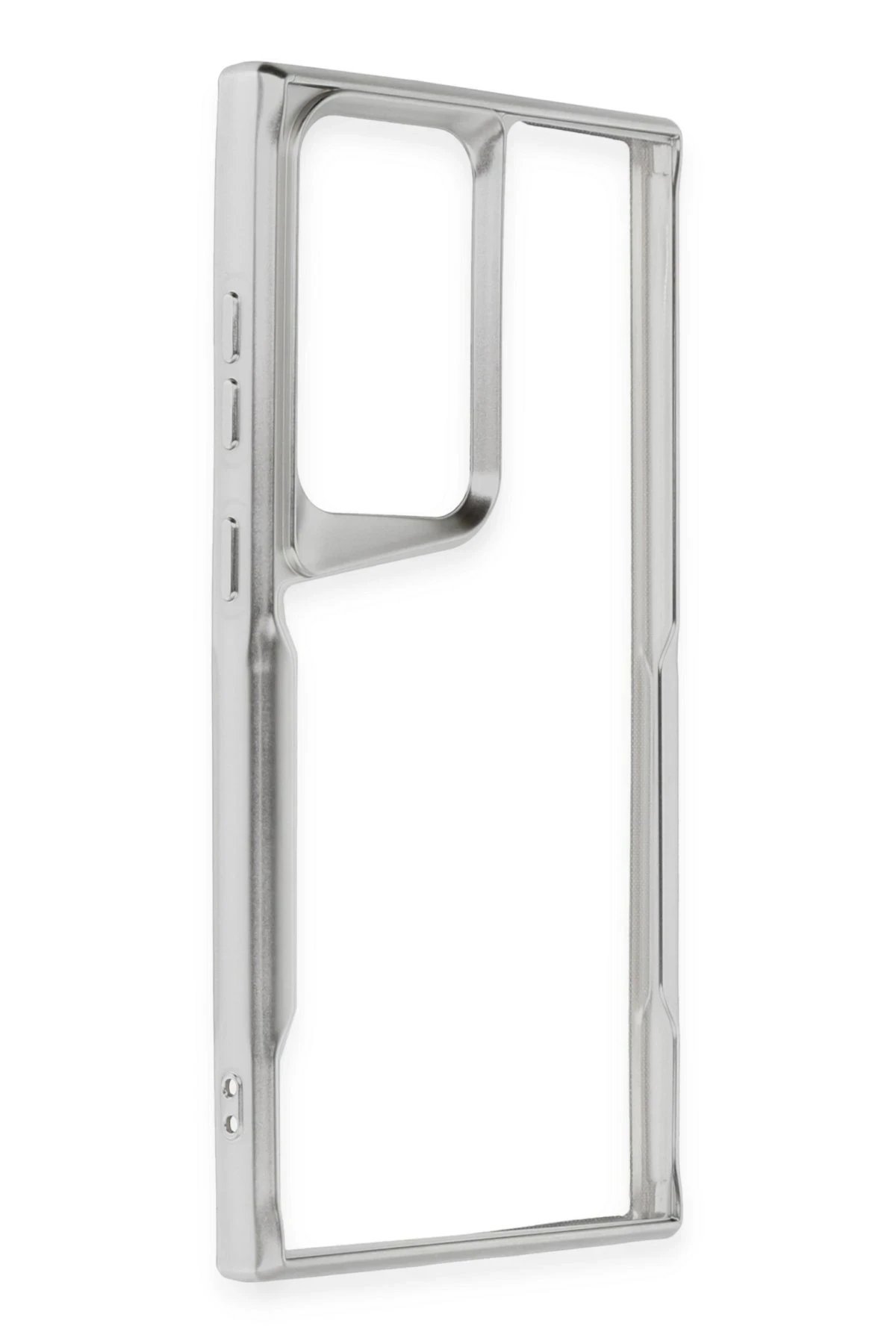 Samsung Galaxy S25 Ultra Kılıf Boyi Silikon Kapak - Gümüş-(5796) - Görsel 2