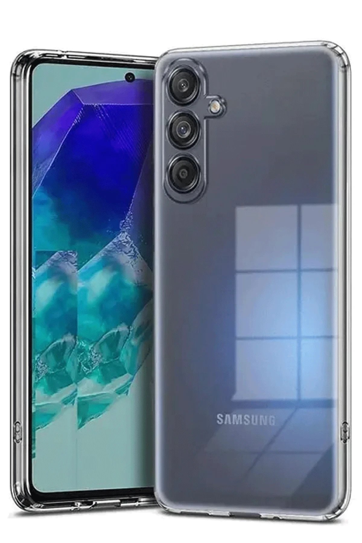 Samsung Galaxy A56 Kılıf Lüx Şeffaf Silikon-(5796) - Görsel 2