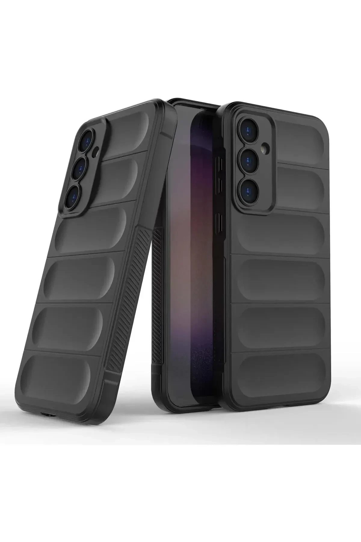 Samsung Galaxy A26 Kılıf Optimum Silikon - Siyah-(5796) - Görsel 4