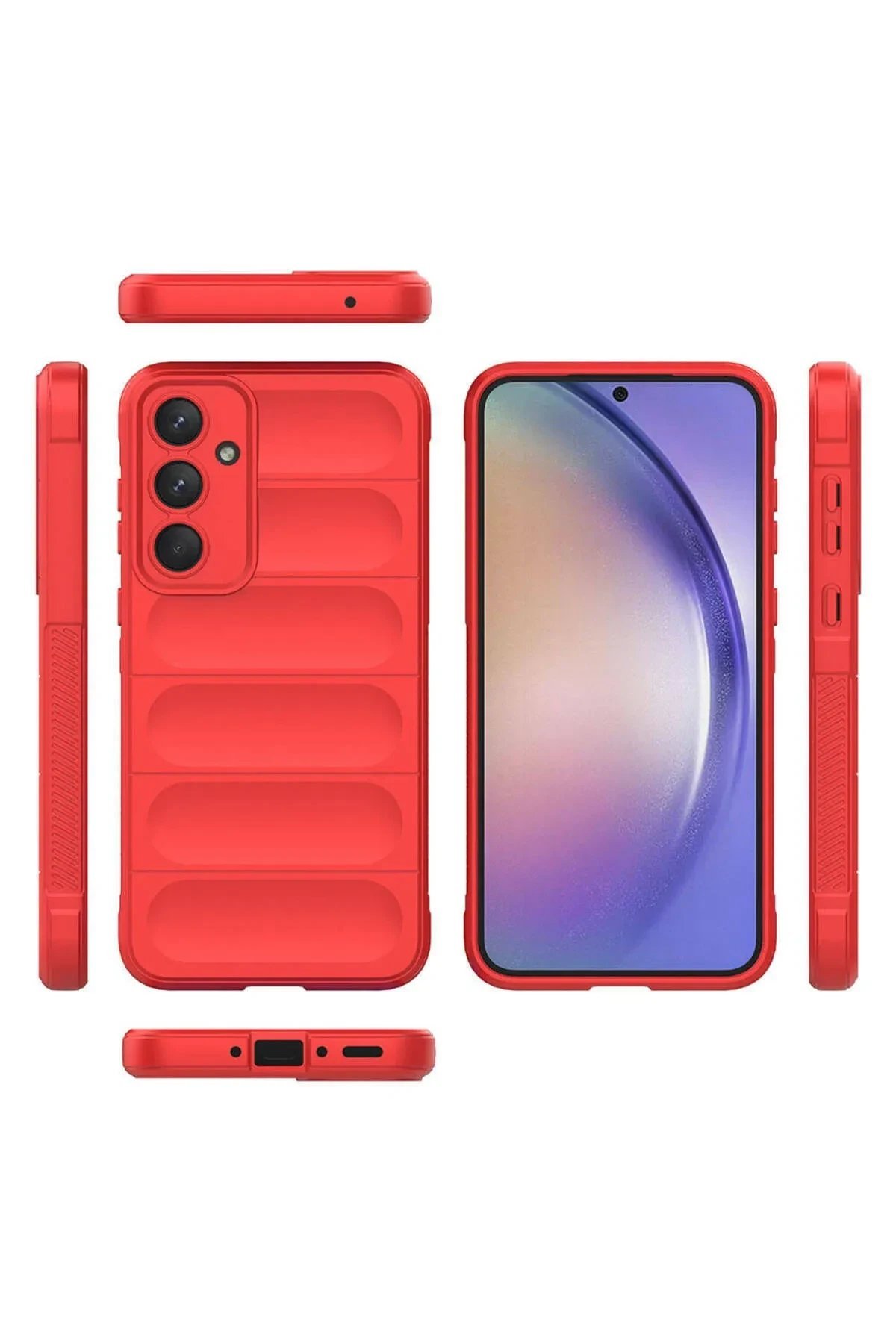 Samsung Galaxy A26 Kılıf Optimum Silikon - Kırmızı-(5796) - Görsel 2