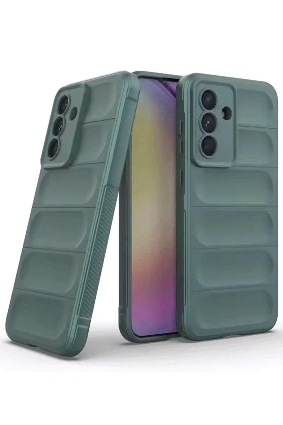 Samsung Galaxy A26 Kılıf Optimum Silikon - Koyu Yeşil-(5796)