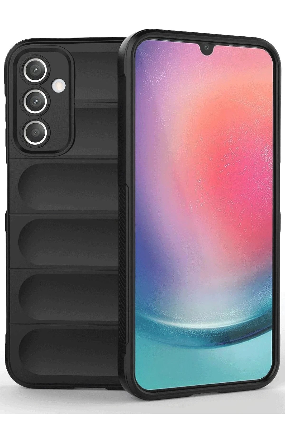 Samsung A36 Kılıf Optimum Silikon - Siyah-(5796)