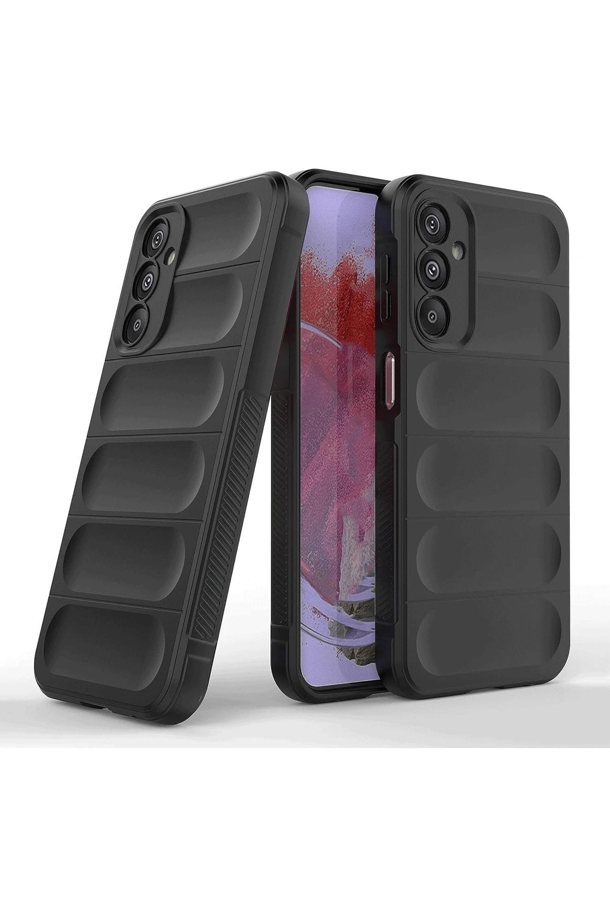 Samsung A36 Kılıf Optimum Silikon - Siyah-(5796) - Görsel 2