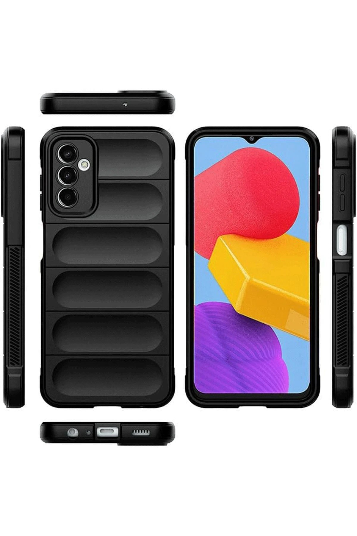 Samsung A36 Kılıf Optimum Silikon - Siyah-(5796) - Görsel 3