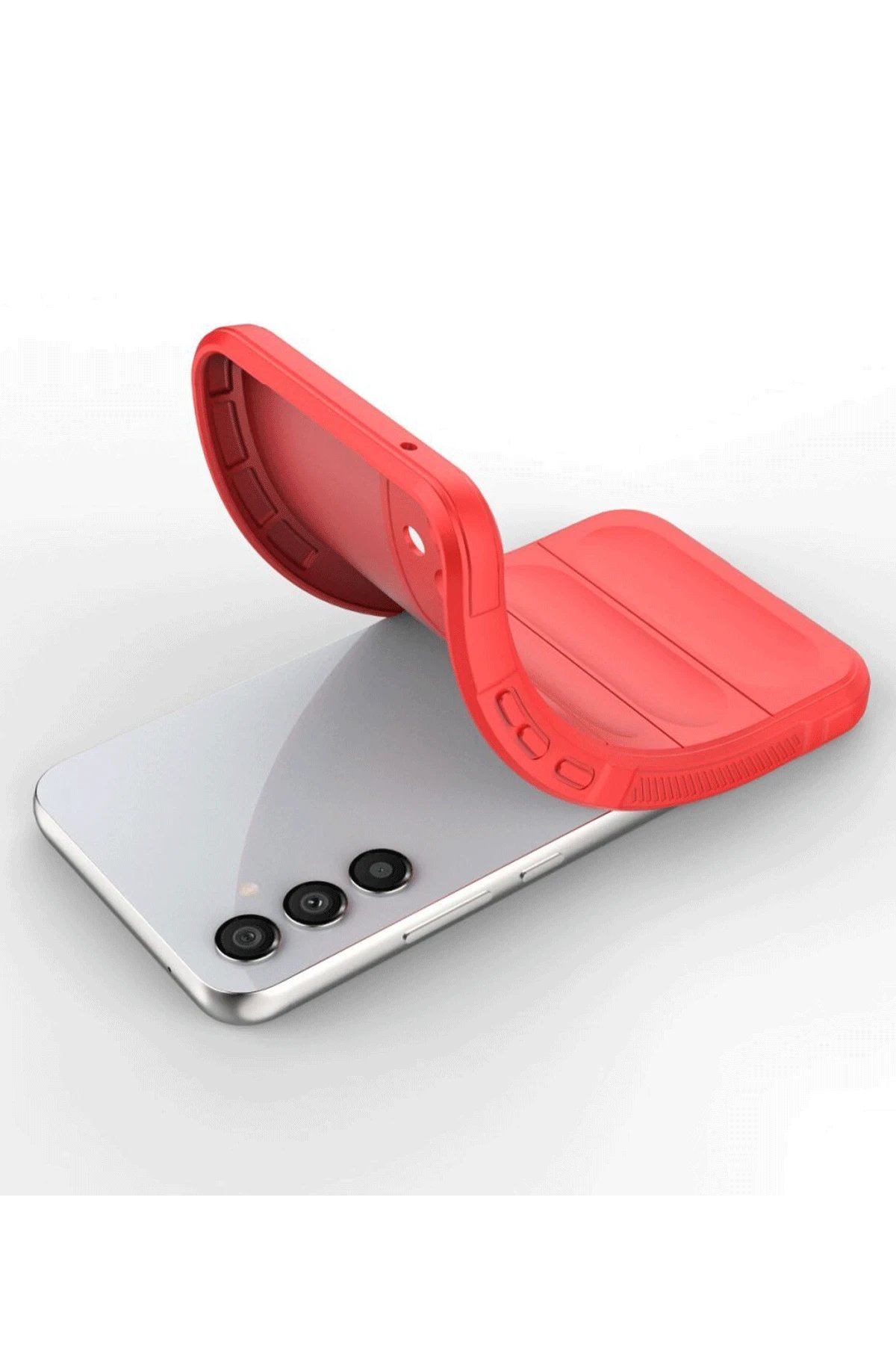 Samsung A36 Kılıf Optimum Silikon - Kırmızı-(5796)