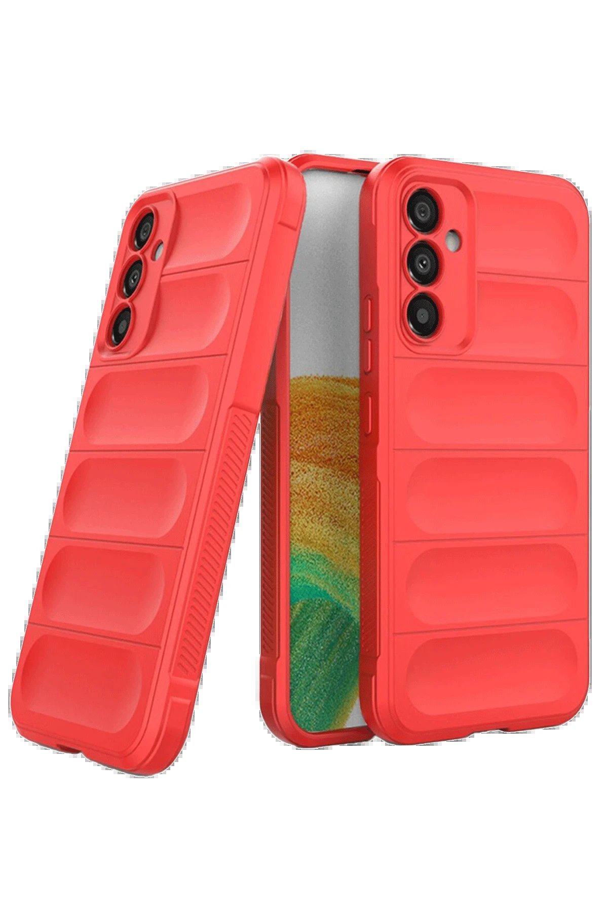 Samsung A36 Kılıf Optimum Silikon - Kırmızı-(5796) - Görsel 3