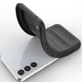 Samsung A56 Kılıf Optimum Silikon - Siyah-(5796)