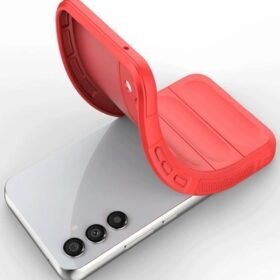 Samsung A56 Kılıf Optimum Silikon - Kırmızı-(5796)