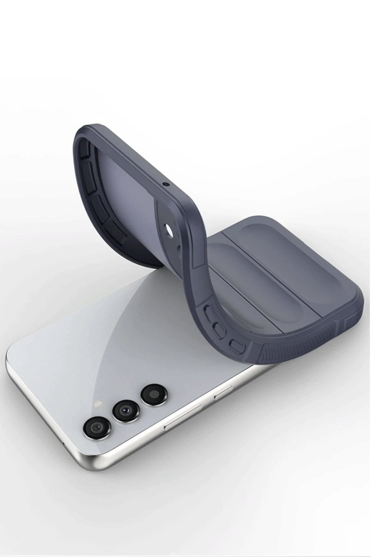 Samsung A56 Kılıf Optimum Silikon - Lacivert-(5796)