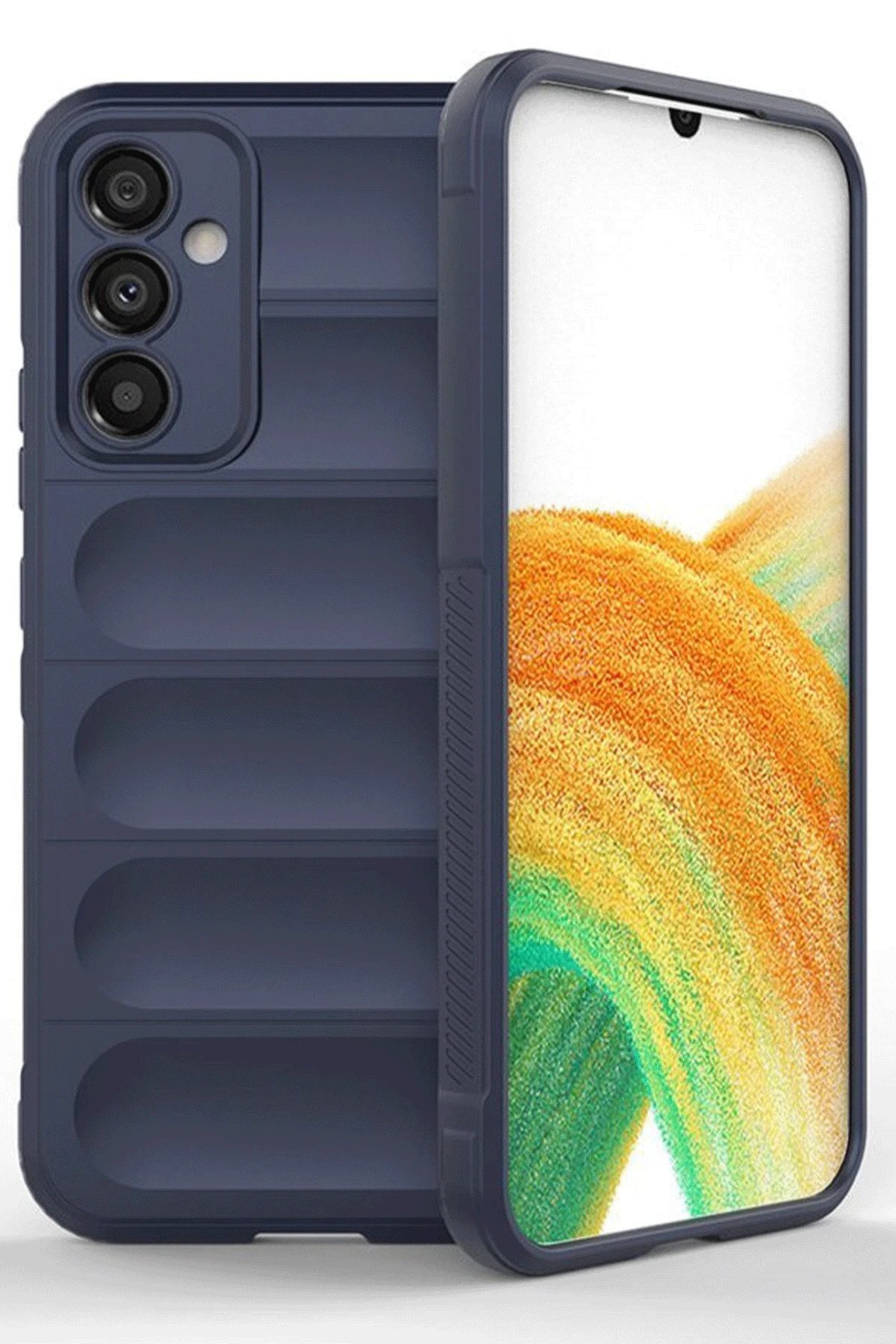 Samsung A56 Kılıf Optimum Silikon - Lacivert-(5796) - Görsel 2