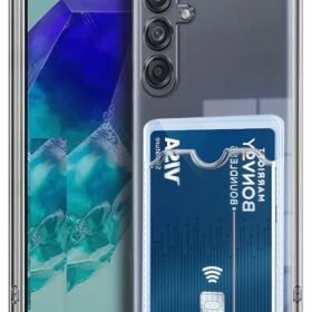 Samsung Galaxy A56 Kılıf Kart Şeffaf Silikon - Şeffaf-(5796)