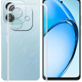 Oppo A3 Kılıf Lüx Şeffaf Silikon-(5796)