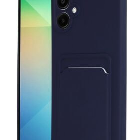 Samsung Galaxy A06 Kılıf Kelvin Kartvizitli Silikon - Lacivert-(5796)
