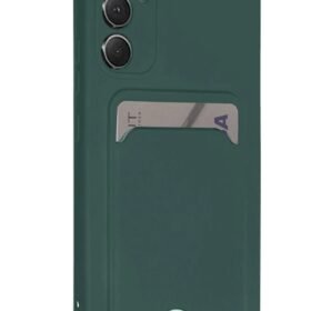 Samsung Galaxy A16 5G Kılıf Kelvin Kartvizitli Silikon - Koyu Yeşil-(5796)