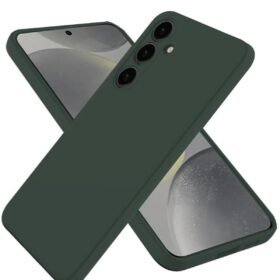 Samsung Galaxy A36 Kılıf First Silikon - Koyu Yeşil-(5796)