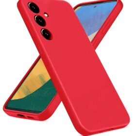 Samsung Galaxy A36 Kılıf Nano içi Kadife Silikon - Kırmızı-(5796)