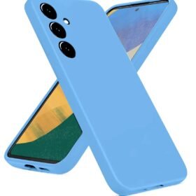 Samsung Galaxy A36 Kılıf Nano içi Kadife Silikon - Mavi-(5796)