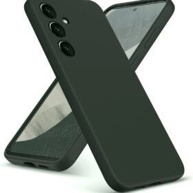 Samsung Galaxy A36 Kılıf Nano içi Kadife Silikon - Koyu Yeşil-(5796)