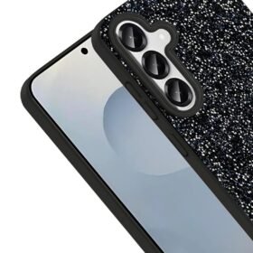 Samsung Galaxy S25 Plus Bright Simli Kapak - Gümüş-(5796)