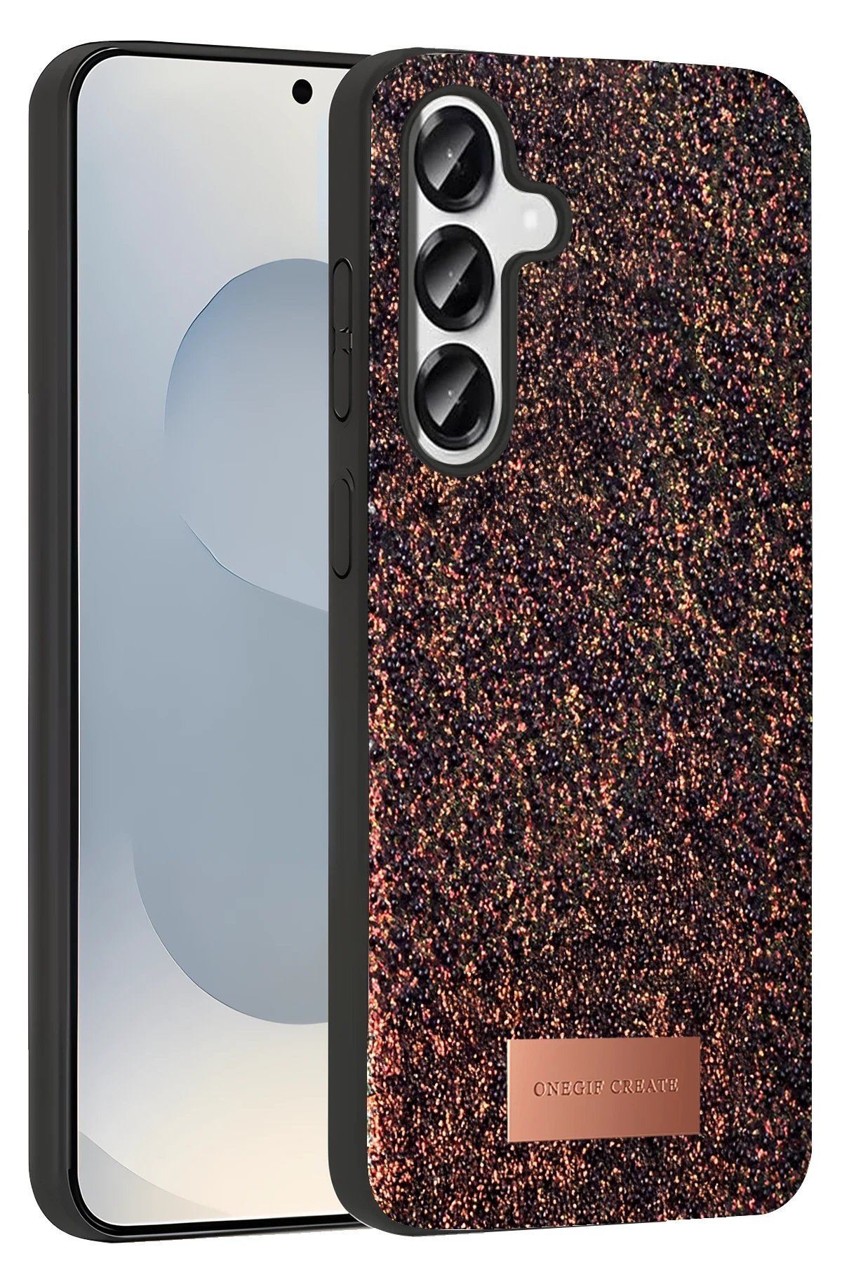 Samsung Galaxy S25 Plus Bright Simli Kapak - Derin Mor-(5796) - Görsel 3